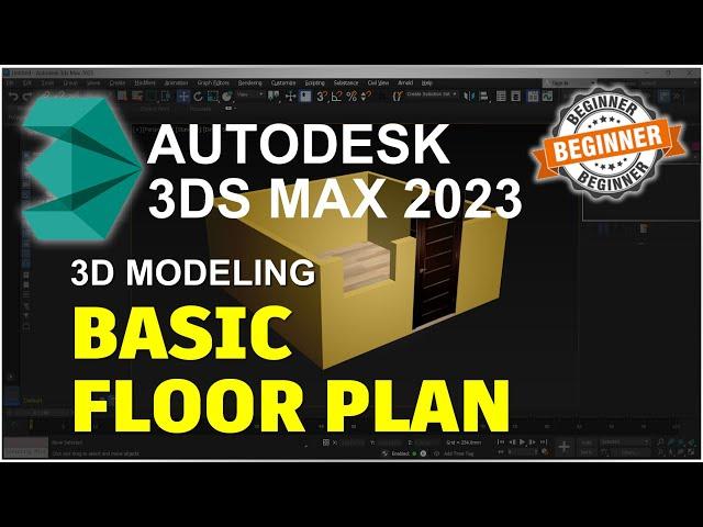 3Ds Max 2023 Basic 3D Floor Plan Tutorial For Beginner