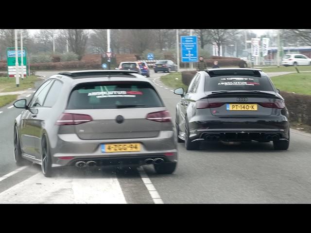 Cars Leaving a Car Meet!