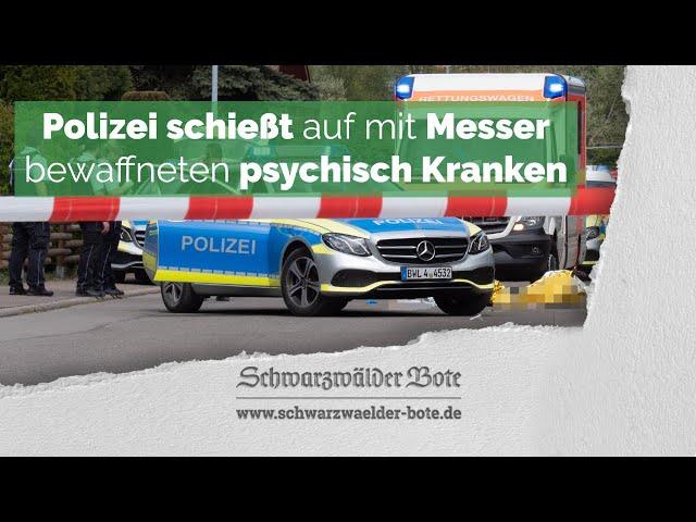 Psychisch Kranker droht in Vöhringen mit Messer