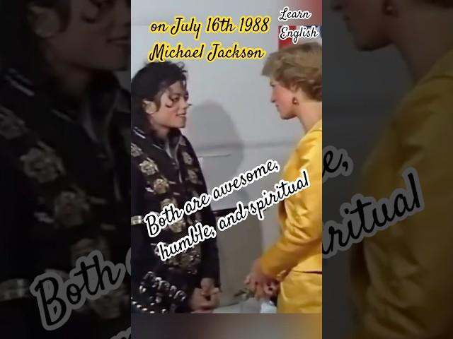 Let’s learn English | Michael Jackson and Princess Diana | #queendiana #royalfamily | #shorts