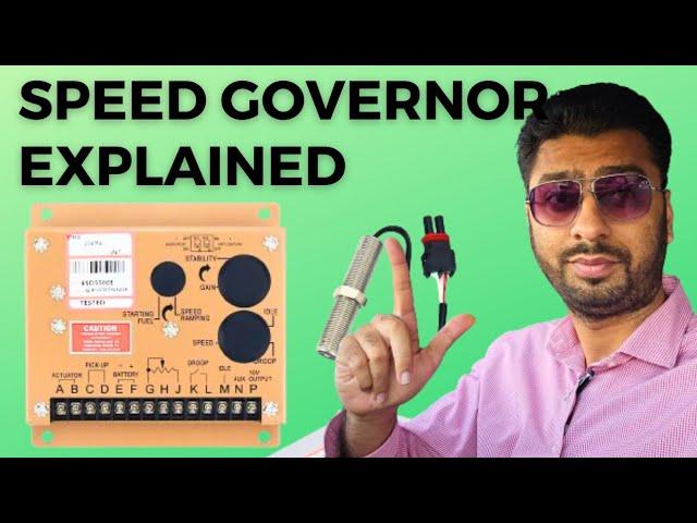 dg speed governor working | Cummins efc governor | Digital Engine speed actuator, MPU wiring