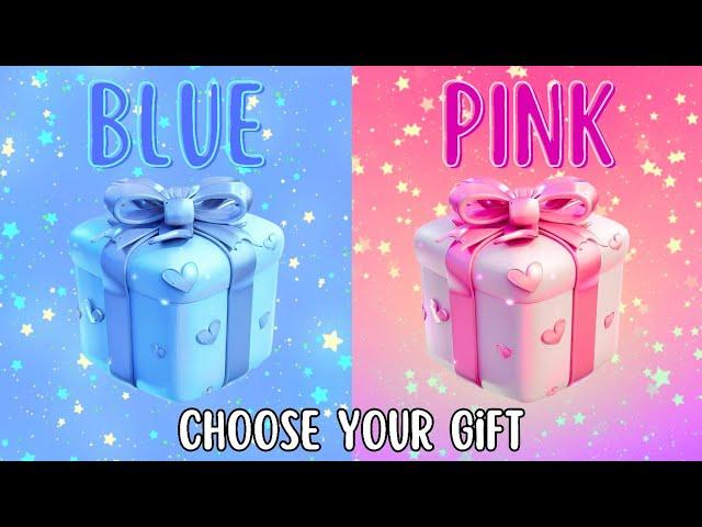 Choose your gift||2 gift box challenge||1 good and bad #giftboxchallenge #pinkvsblue