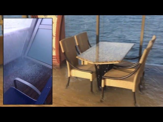 Watch The Terrifying Moment a Cruise Ship Suddenly Tilted While In Ocean