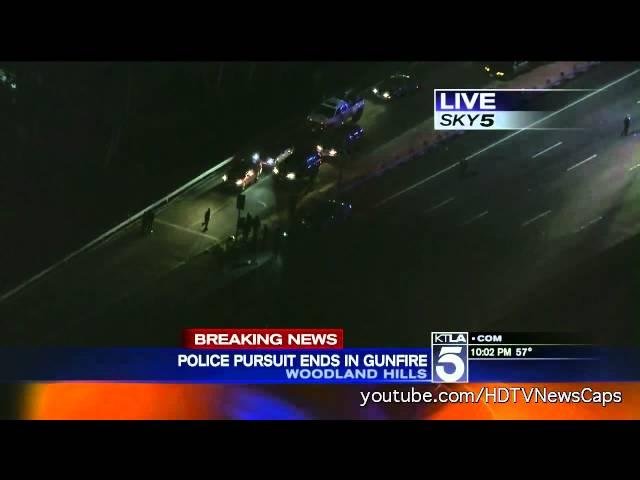 Police Chase ends with deadly freeway shooting - April 11, 2012