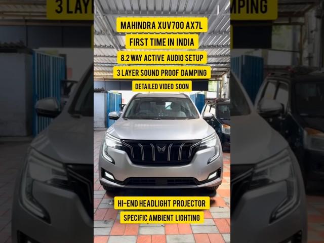 MAHINDRA XUV7OO AX7L - Sound Proof Damping | Audio & Lighting Modifications #afto #coimbatore #xuv