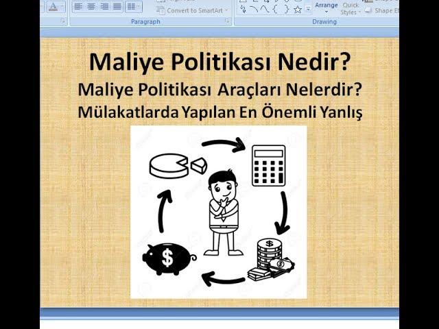 Maliye Politikası Nedir? Maliye Politikası Araçları Nelerdir? Basit Anlatım