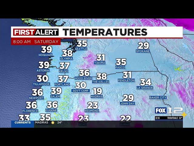 FOX 12 Oregon Saturday morning weather forecast for Portland (11/30)