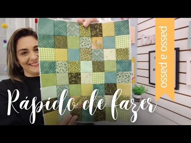 O JEITO MAIS RÁPIDO DE EMENDAR RETALHOS | Water Collor emendando quadrados - By Fê Atelier