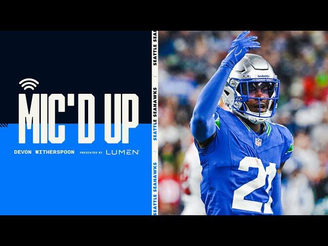 Devon Witherspoon Mic'd Up: "I Love Our Home Field" | 2024 Week 6 vs. 49ers