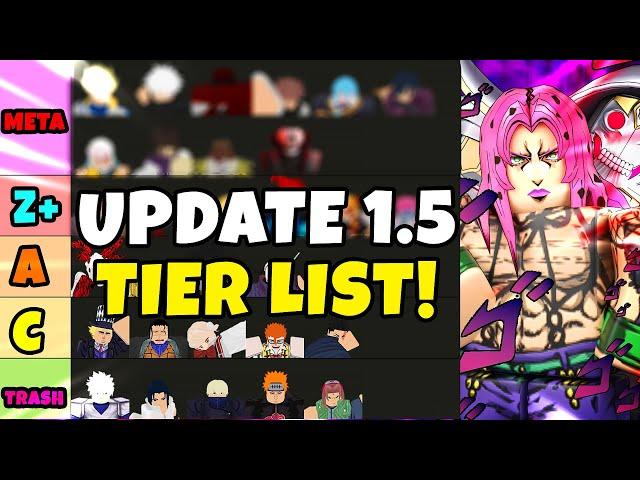 Update 1.5 Tier List! | Anime Vanguards!