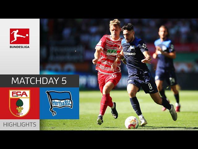 FC Augsburg - Hertha Berlin 0-2 | Highlights | Matchday 5 – Bundesliga 2022/23