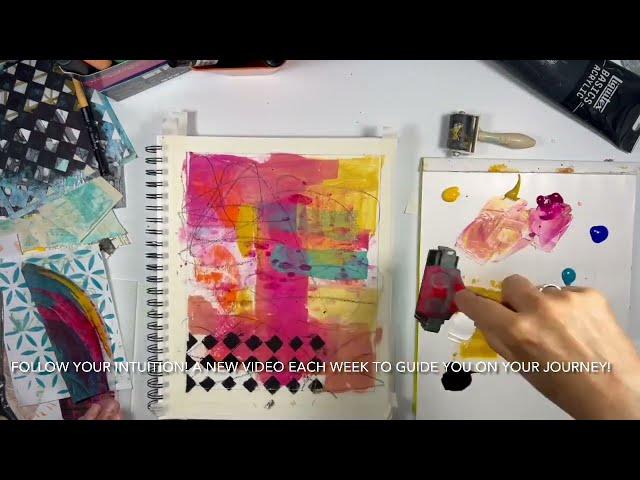 Mixed Media Art - How to Create Amazing Colourful Abstract Art - So Fun and Easy!