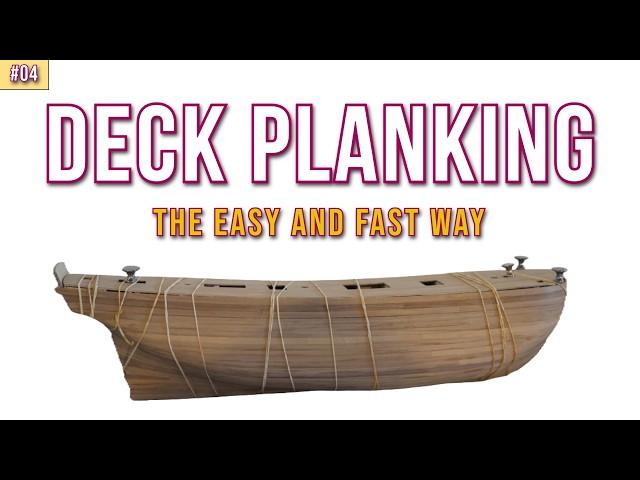 Planking the deck the easy way - Ship Modeling - HMS Bounty