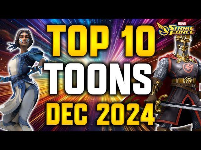 TOP 10  BEST CHARACTERS - DECEMBER 2024 - MARVEL Strike Force - MSF