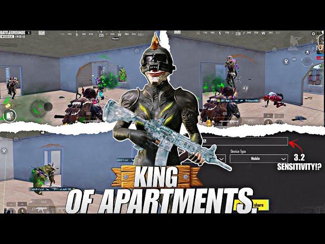 KING OF APARTMENTS  | FASTEST 3 FINGER PLAYER | BGMI | 1V4 CLUTCHES