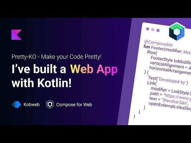 Pretty-KO - Make your Code look Pretty | WEB Application built with Kotlin and Jetpack Compose