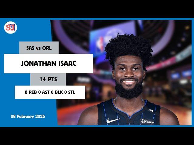 JONATHAN ISAAC 14 PTS vs SAS 08 Feb 24-25 ORL Highlights