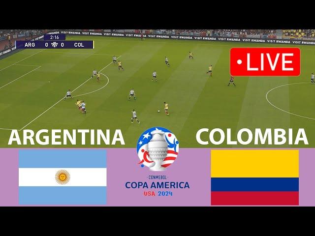 LIVE: ARGENTINA vs COLOMBIA | CUPA AMERICA 2024 LIVE | ARGENTINA LIVE MATCH I eFOOTBALL PES 21