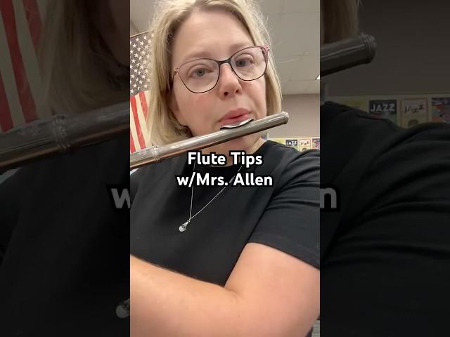 How Play the Flute w/Mrs Allen #flute #band #banddirector #beginnerband #fluteplayer