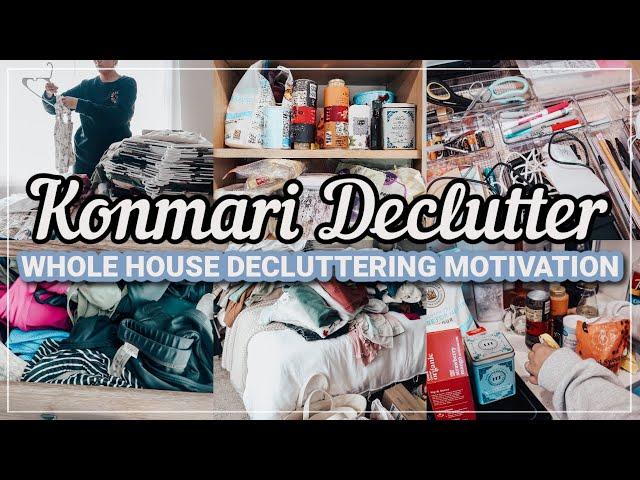 KONMARI METHOD CLEAN AND DECLUTTER WITH ME 2024 | DECLUTTERING MARATHON | 2 HOURS OF CLEANING