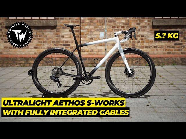 Building an ULTRALIGHT custom Specialized AETHOS S-Works with INVISIBLE CABLE ROUTING!