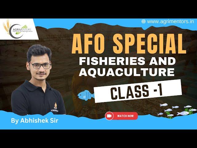 Fisheries #1 | Agriculture Field Officer 2024