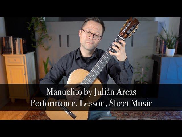 Manuelito by Julián Arcas and Lesson for Classical Guitar