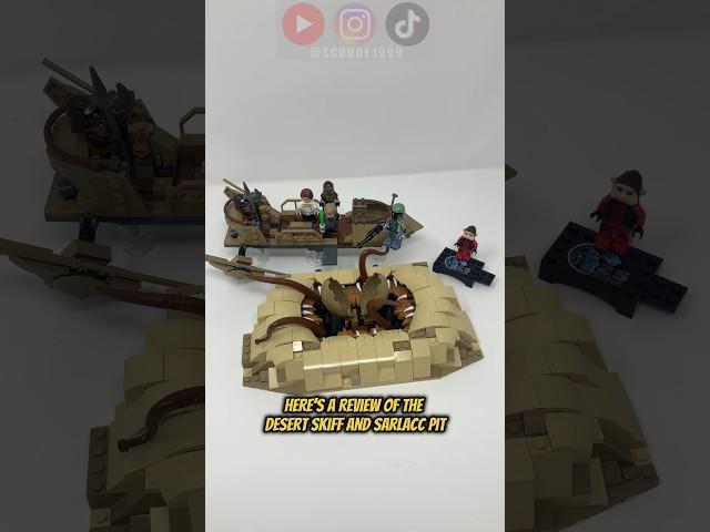 LEGO Desert Skiff and Sarlacc Pit Review #lego #legostarwars