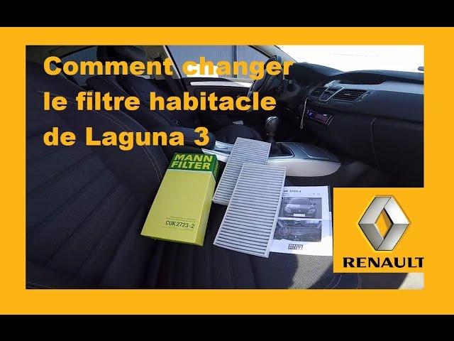 Comment changer le filtre habitacle de Laguna 3