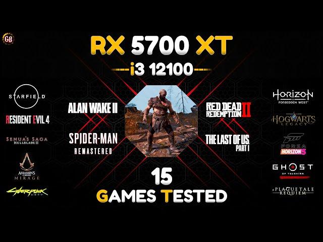 RX 5700 XT + i3 12100 : Test in 14 Games