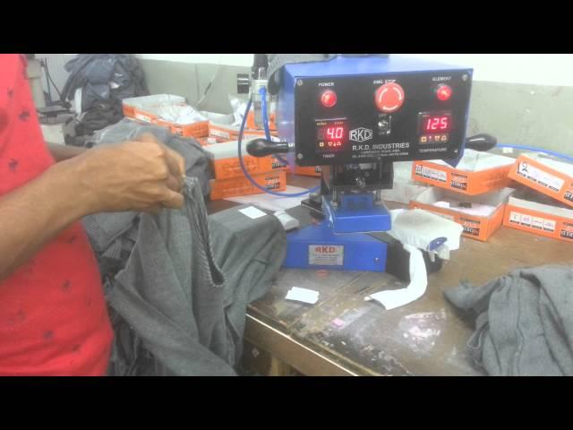 AUTOMATIC NUMATIC DOUBLE HEAD TRANSFER STICKER MACHINE BY R.K.D INDUSTRIES