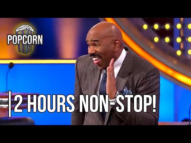 2 Hours of Back To Back HILARIOUS Family Feud Answers With STEVE HARVEY!