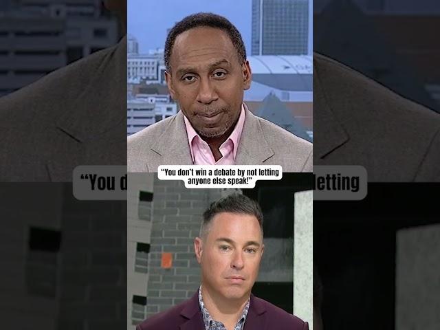 Stephen A. had to tell Joe what's up 