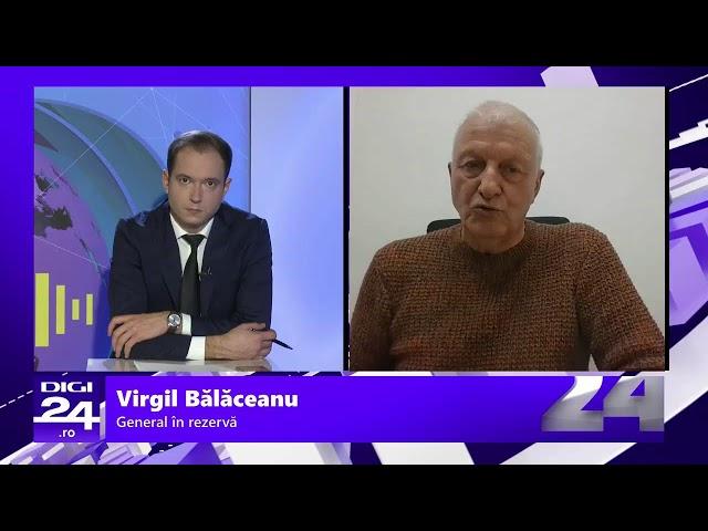 Virgil Bălăceanu, general în rezerva, LIVE la Interviurile Digi24.ro