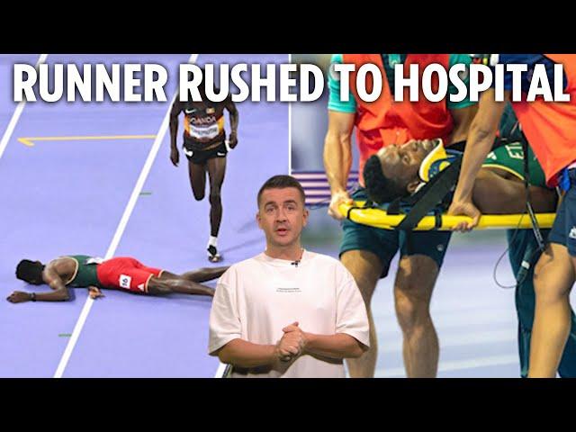 Head smash hospitalises steeplechaser as Ethiopian Olympics star Lamecha Girma takes sickening fall