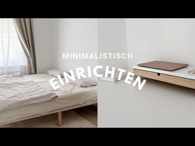 Minimalistisch wohnen I einfache Einrichtungstipps I Minimalismus vorher nachher I saltypeanut