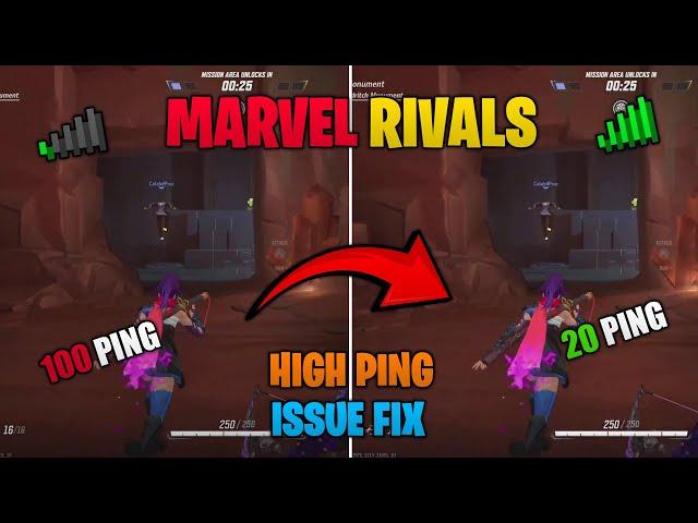 Marvel Rivals High Ping Issue Fix | Low Ping