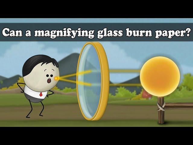 Convex Lens - Can a magnifying glass burn paper? | #aumsum #kids #science #education #children