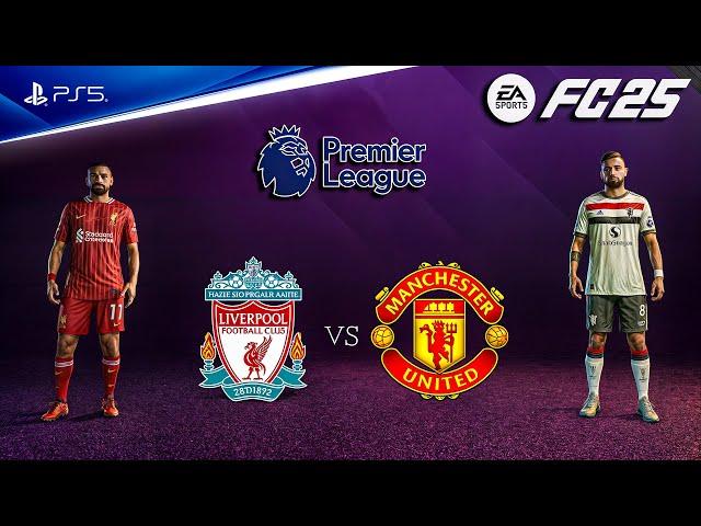 FC 25 - Liverpool vs Man United at Anfield Premier League 24/25 Full Match | PS5™ [4K60]