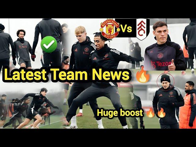BIG NEWS AMORIM PROVIDED MAN UNITED TEAM NEWS AHEAD of  FULHAM MATCH CONFIRMED #manunitednewstoday