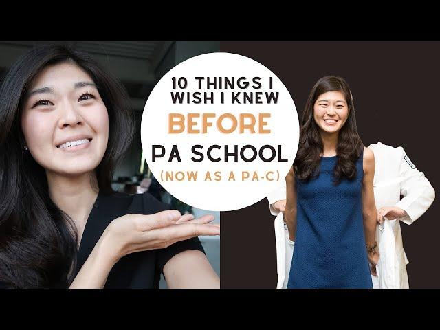 10 things I wish I knew before PA school (now as a PA-C) #physicianassistant #prepa #Paschool