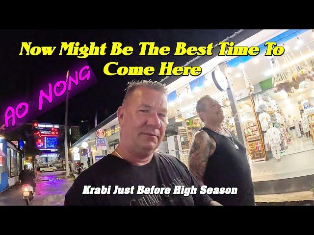 The Bars Are 20 to 1 This is the best time to come here in Ao Nong Krabi. Just before high season.