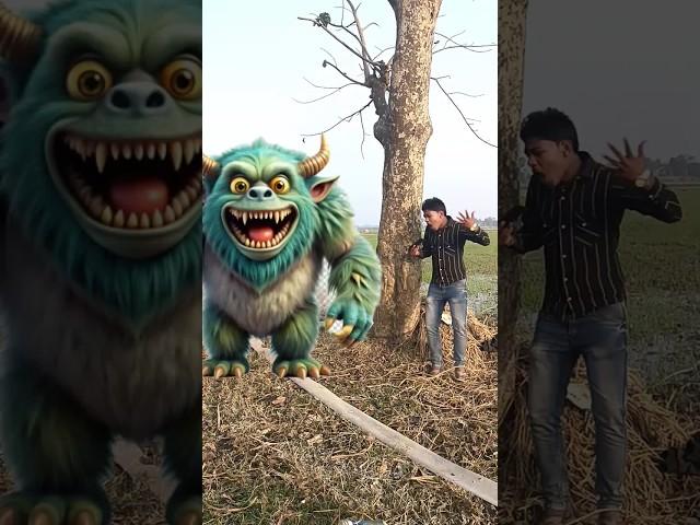 ￼Yar Tera hero khalnayak ho gaya ￼Tree ME ghusne wala animal video #amazing #shorts#golukumarvfx