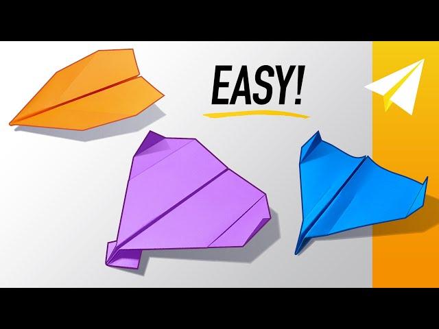 How to Make 3 EPIC Paper Airplanes by WORLD RECORD BREAKER John Collins