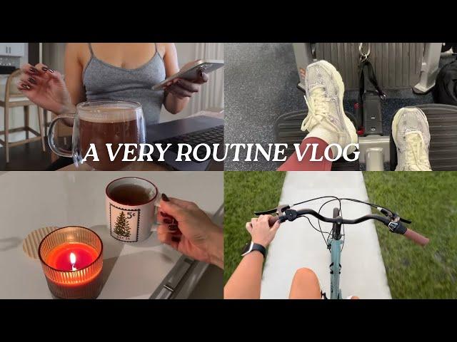 A very routine heavy vlog: workouts, online fitness coaching, protein ice cream, activewear haul