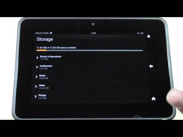 Kindle Fire HD   How to Check Your Available Storage​​​ | H2TechVideos​​​