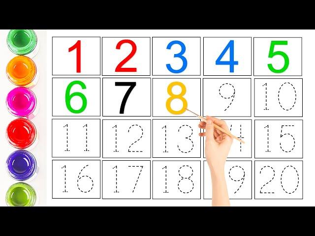 123 Number Counting | 1234 Number Names | 1 To 20 Numbers | 123 learning for kids | Counting Numbers