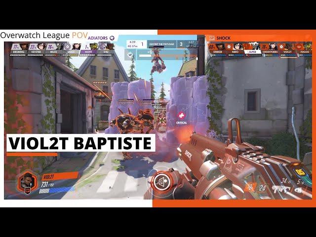 VIOL2T BAPTISTE POV | San Francisco Shock vs Los Angeles Gladiators | OWL Season 2021 Week 1