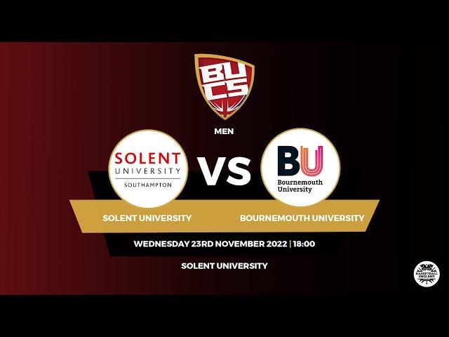 BUCS: Solent University Men v Bournemouth University Men - 23.11.22