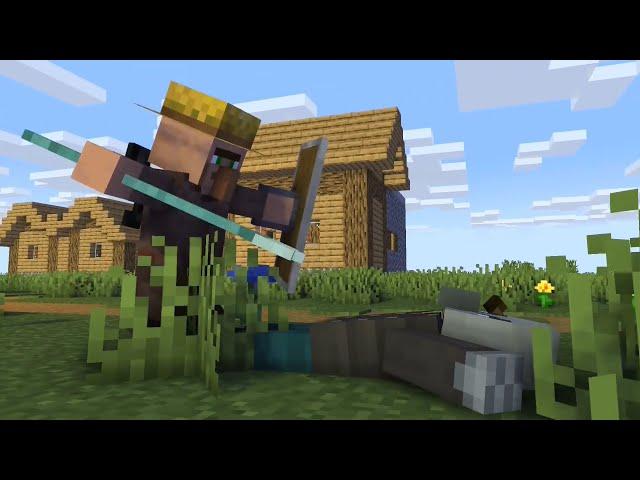 Villager vs Pillager Minecraft Animation